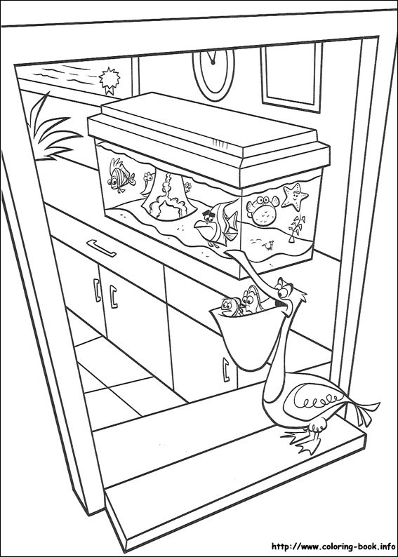 Finding Nemo coloring picture